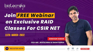 RAID Classes For CSIR NET Life Science - Watch Exclusive Teaching Methodology LIVE - All Invited