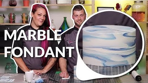 How to MARBLE FONDANT