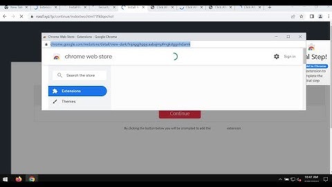 View Dark extension removal guide.