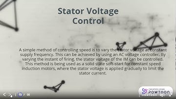 STATOR VOLTAGE CONTROL IN INDUCTION MOTOR
