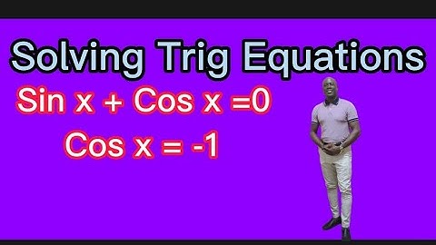 Solving Trig Equations #dellymathsconcepts #addmathform5 #trigonometry #cape