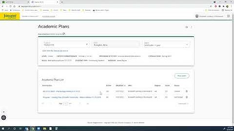 Degree Works - Academic Plan Tutorial