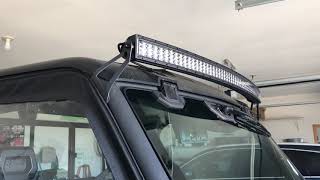 Can am defender with 50” curved light bar