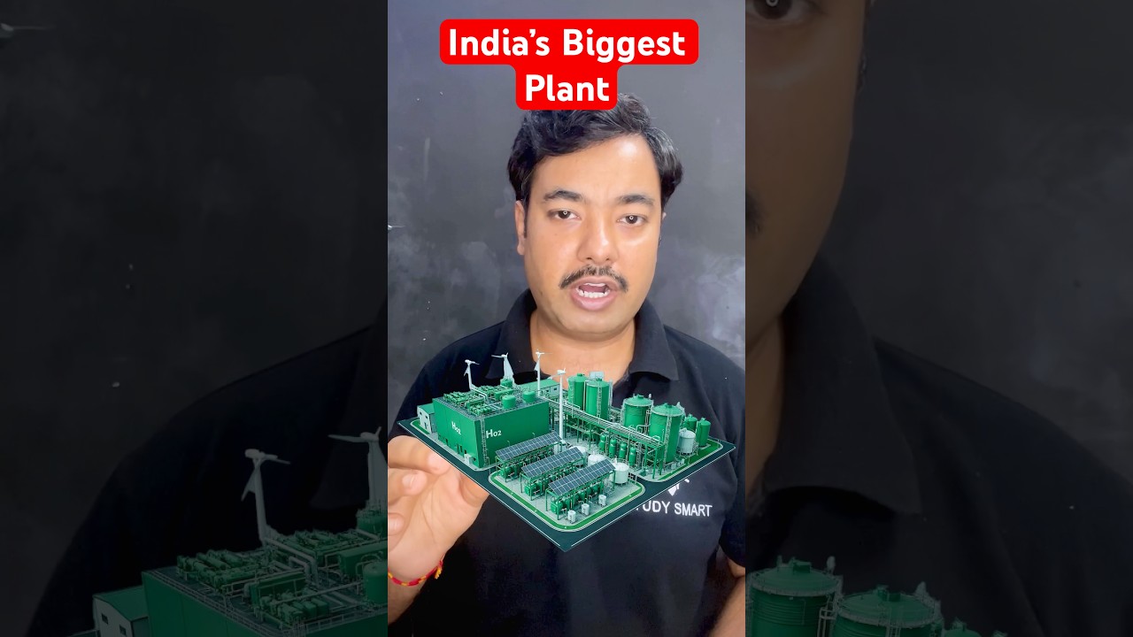 India’s Biggest Green Hydrogen Plant 🌱#greenhydrogen #renewableenergy