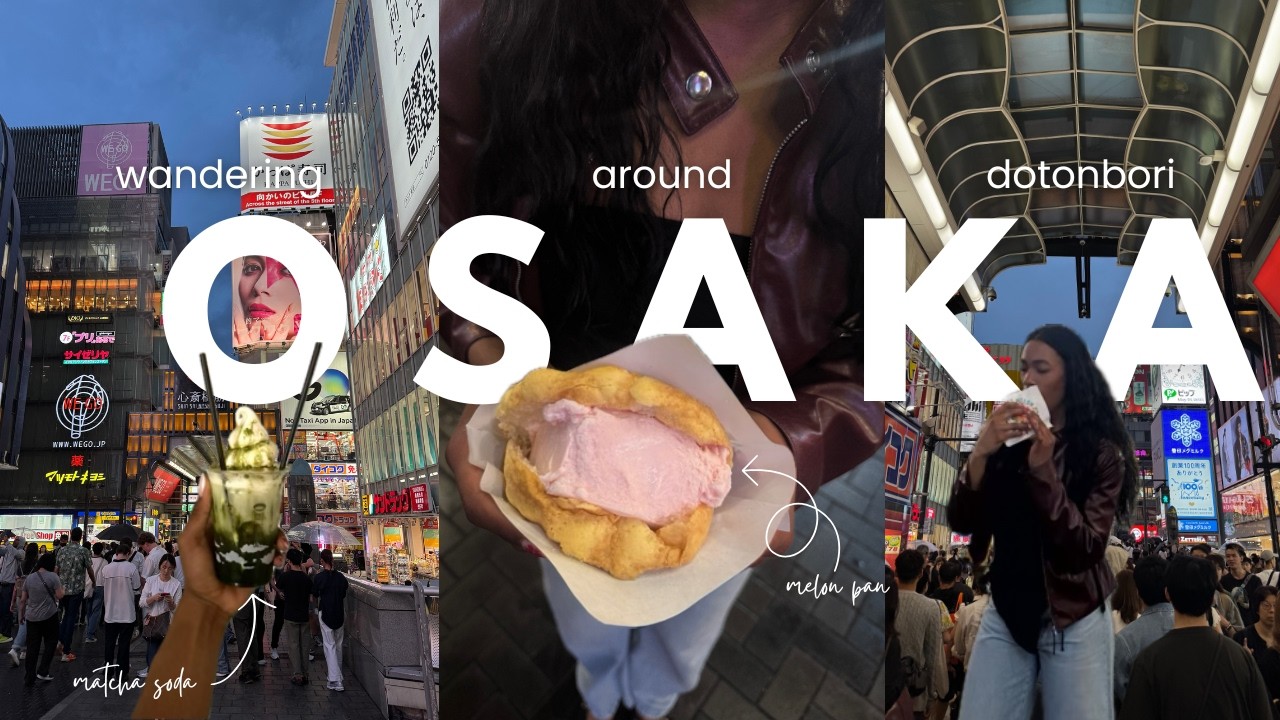 OSAKA VLOG 🍵🍙✨Falling in love with Dotonbori all over again