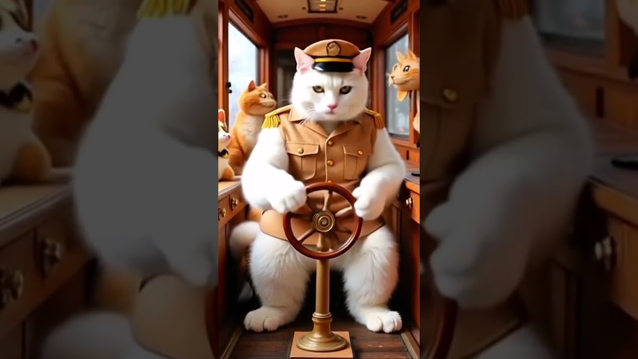 "🚂 The Fluffy Conductor🐾😺 