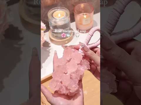 Make Viral rose soap with me | DIY #asmr #aesthetic
