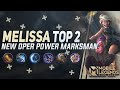 Melissa New Marksman OP Build Top 2 Global Gameplay By Lil Cozzey - Mobile Legends 60 Fps