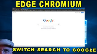 edge chromium - make new tab search engine default to google