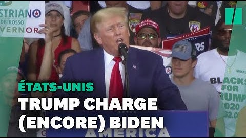 Donald Trump accuse Joe Biden d’être « l’ennemi de l’État »