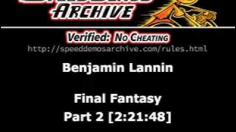 Final Fantasy 1 Speedrun (Segmented) 2:21:48 Part 02
