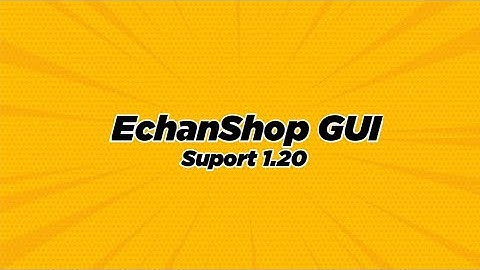 Plugin EchanShopGUI || PM5!