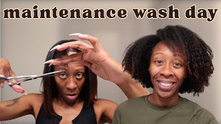 Maintenance wash day, because my hair doesn't take care of itself