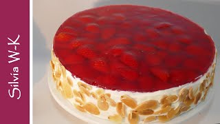 Strawberry Cake with Almonds / Strawberry Tart / No Gelatin screenshot 4