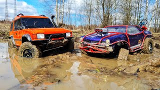 PONTIAC GTO 4x4 was buggy, but fought to the end! ... LR DISCOVERY shocked off-road ... RC OFFroad