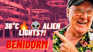 👽 Strange Alien Lights in Benidorm! | Supermarket & Bus Stop 🇪🇸