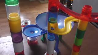 Overflowing Marble Run Down the Stairs