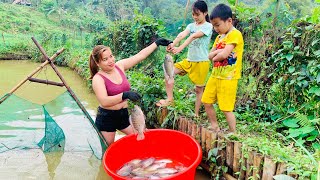 Harvest A Lot Of Fish With My Younger Sister, Go To Sell and Divided Among Homeless Children