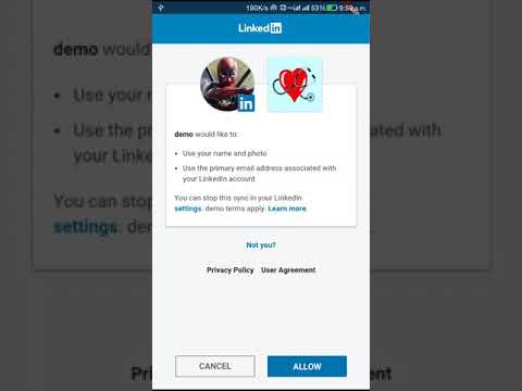 Sign in with linked in Flutter Demo