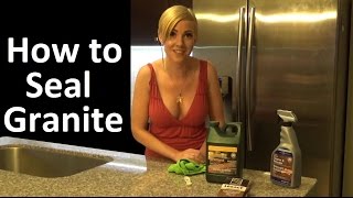 How to seal your granite and marble countertops