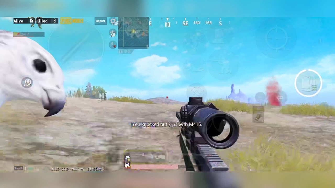 PUBG Mobile gameplay five finger claw 1vSquad