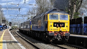 GBRf class 47 | 47739 with 360116 working 5Q80 at Reading West 07/08/2022 **HORN AND CLAG**