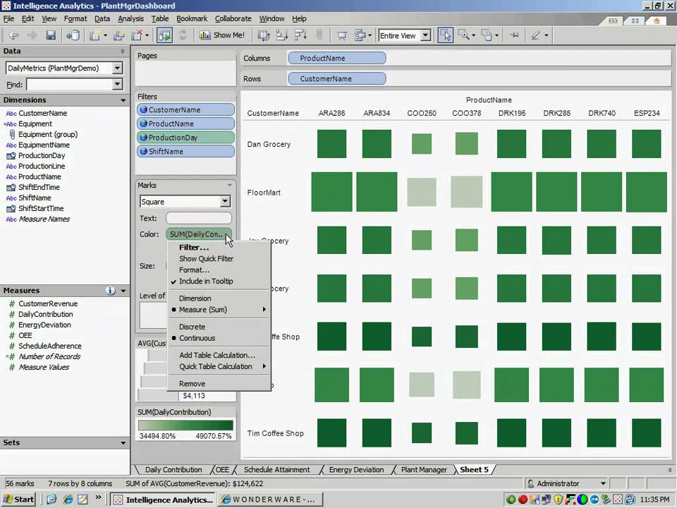 Wonderware Intelligence dashboard creation experience - YouTube
