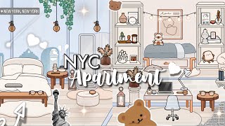 Aesthetic NYC APARTMENT Design ~ Toca Boca House Ideas🧸 [House Design] TocaLifeWorld | Makeover