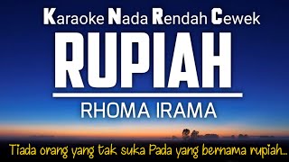 Rupiah - Rhoma Irama 🎤Karaoke Nada Cewek +4‼️