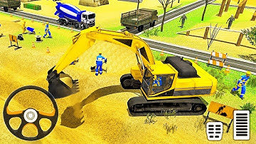 Mega Machines Construction Simulator 2023 - Highway Tunnel Construction - Android Gameplay