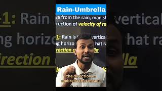 11th Relative Motion_Motion in Plane| Rain-Umbrella Concept | #asdphysics