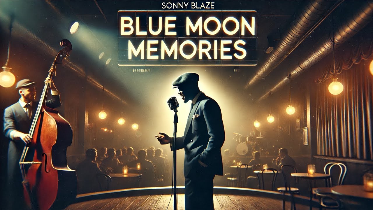 Blue Moon Memories - Sonny Blaze - Soul Blues Ballad | Relaxing Blues Music - Ray Charles Inspired