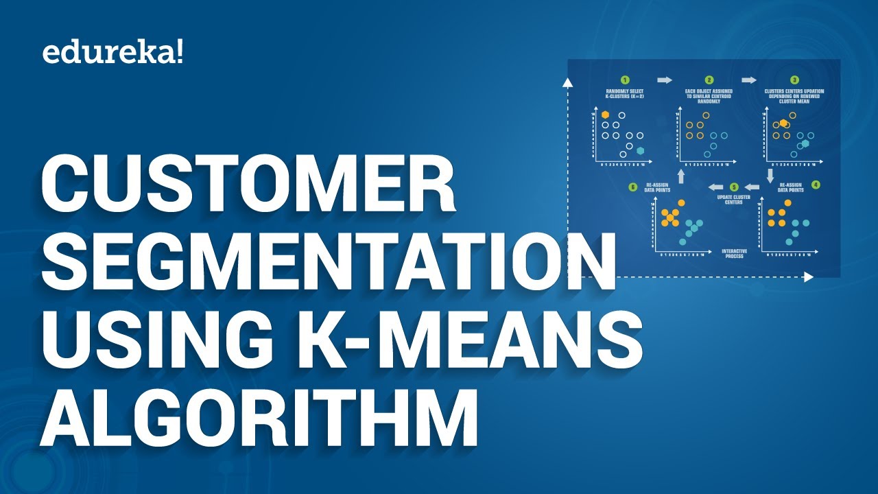 customer segmentation คือ  New  Customer Segmentation Tutorial | Python Projects | K-Means Algorithm | Python Training |  Edureka