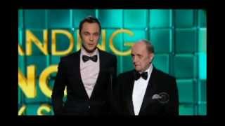 Jim Parsons and Bob Newhart present at the Emmys 2013 screenshot 3