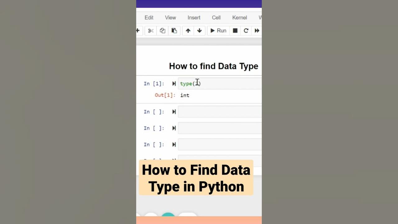 How to find Data type in python #Shorts - YouTube