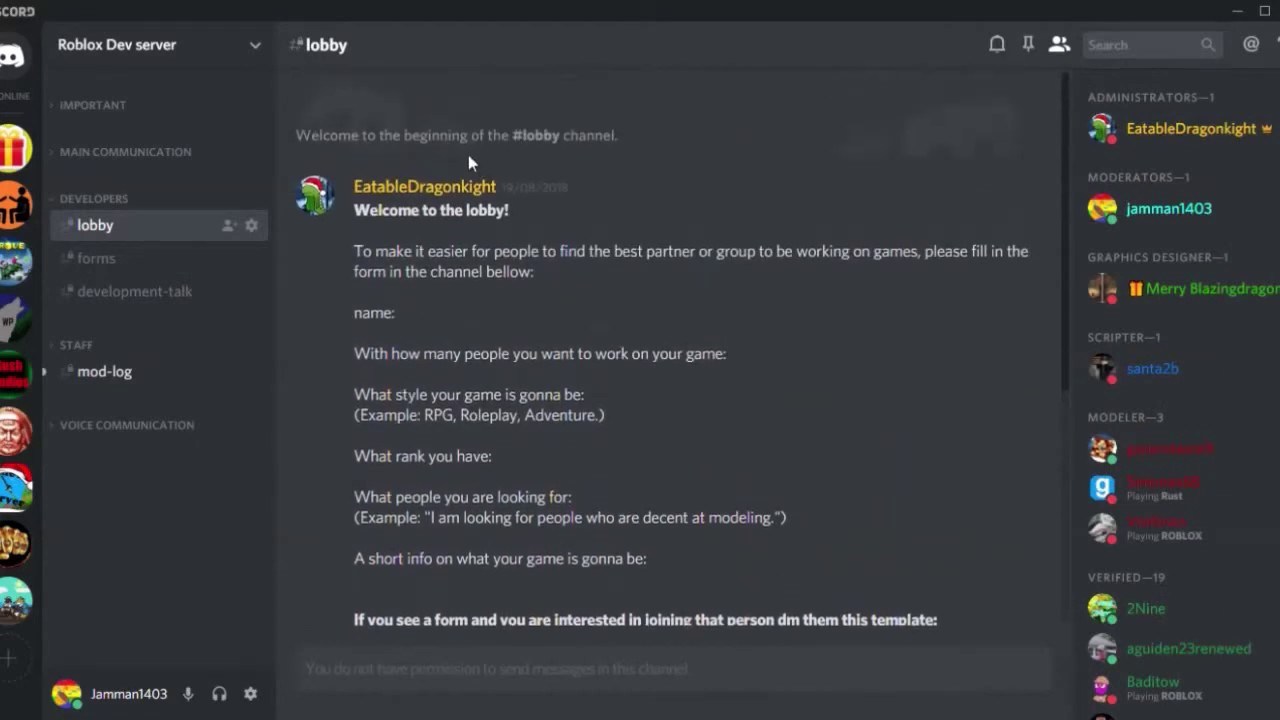 Roblox Discord - roblox developers discord