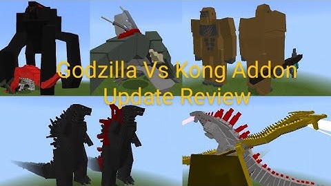 Godzilla Vs Kong Addon Update Showcase! - Minecraft Mob Battle - Minecraft Addon