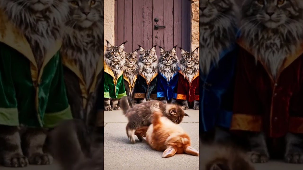 Wizard Cats vs the Fluffy Bunny of Magic 