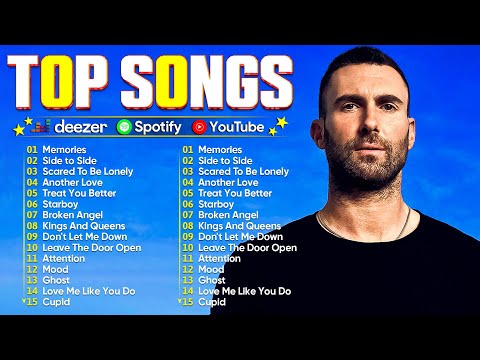 Billboard Top 100 Spotify Playlist 2025 Maroon 5 Charlie Puth The Weeknd Bruno Mars Rihanna