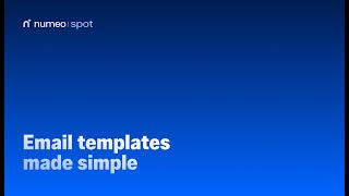 Email templates made simple