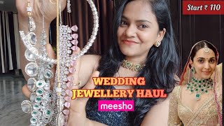 Meesho *KIARA INSPIRED WEDDING* Jewellery Haul। MEESHO Bridal Jewellery haul। Necklace set Mangtika।
