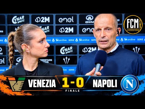 Video Venezia Napoli 1-0 || Le parole di Massimiliano Allegri dopo la brutta sconfitta