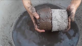 Smash lovers n sand cement crumbling ASMR satisfying videos 📷📸💝🔥