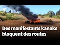 Nouvellecaldonie des manifestants kanaks bloquent la route vers les mines de koumac