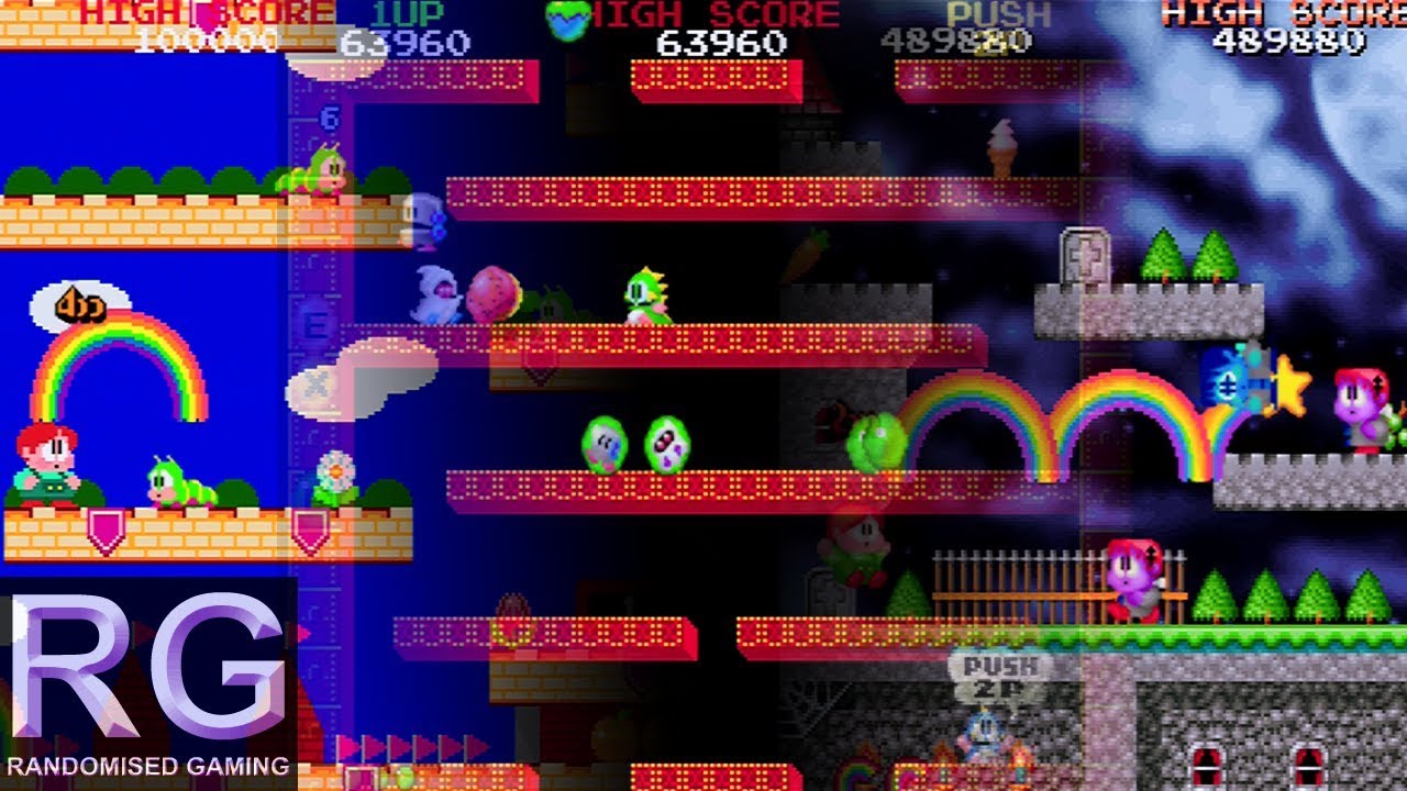 Bubble Bobble also featuring Rainbow Islands - Sega Saturn - Intro & arcade  gameplay [1080p60] - YouTube