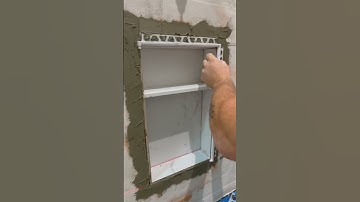 DIY schluter niche install #bathroomreno #diy #diytools