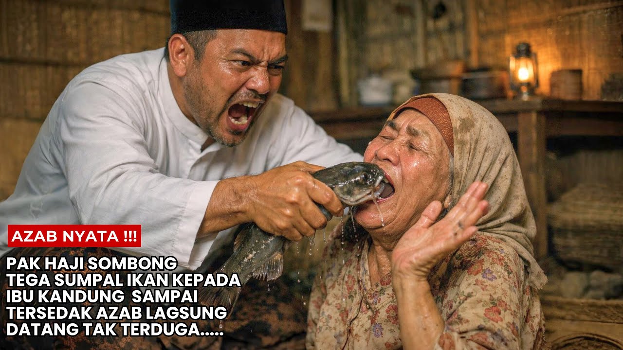 Pak Haji Sombong dan Angkuh: Tega Menyumpal Ibunya‼️ Azabnya Langsung Datang Tak Terduga...