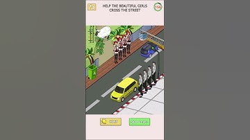 Tricky Twist Puzzle Level 85 Help the Beautiful Girls cross the Street