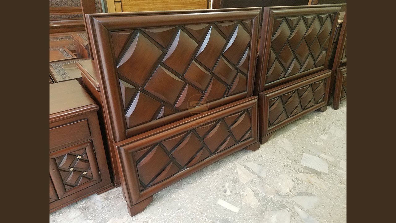 Peshawar Furniture Diamond Single Bed Designs in Wood YouTube