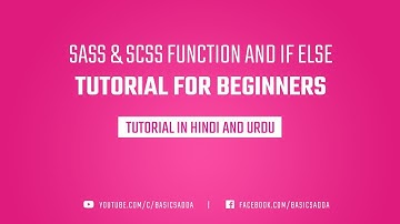 SASS/SCSS Function Tutorial in Hindi | 2018